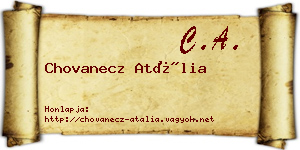 Chovanecz Atália névjegykártya